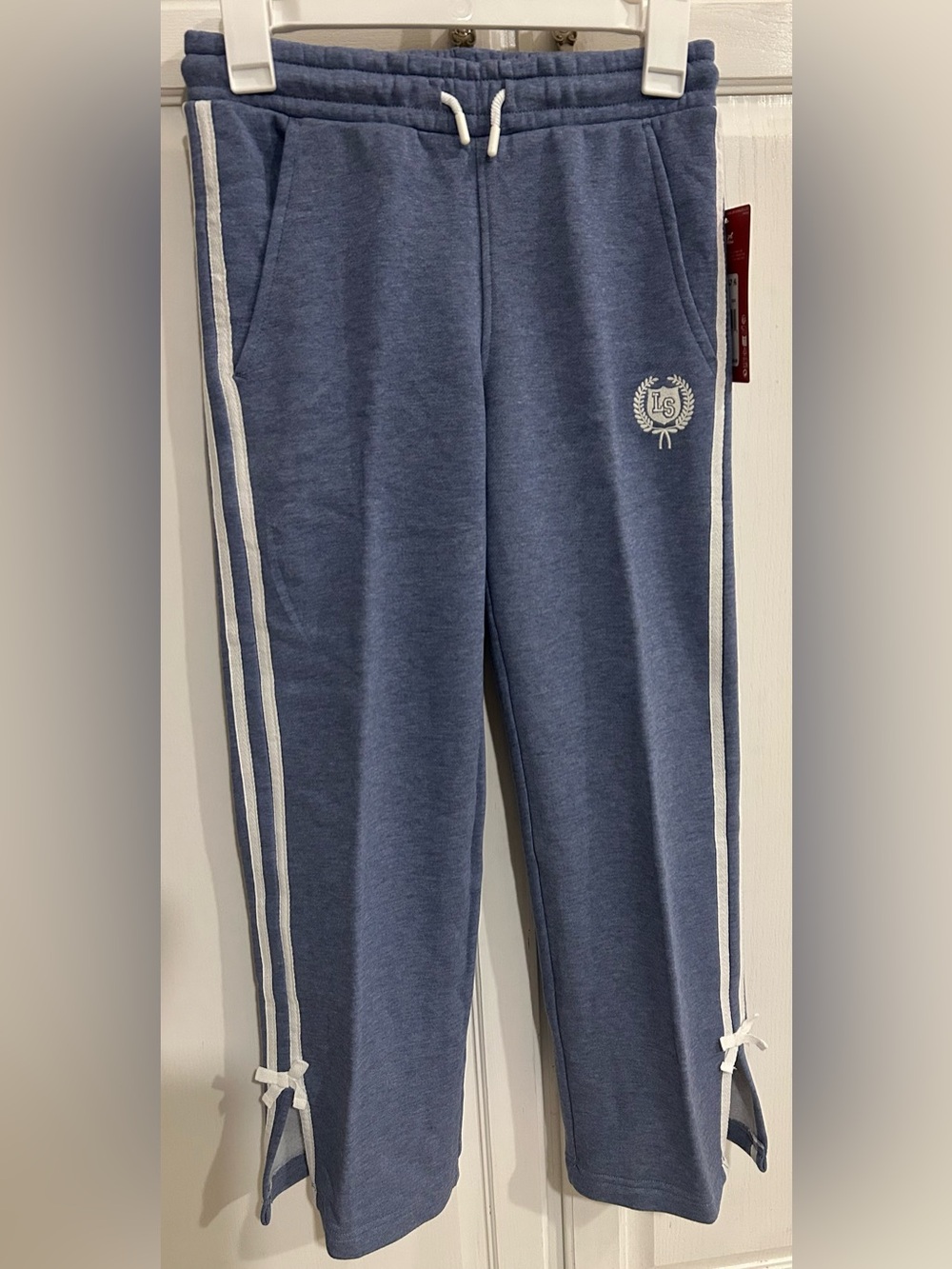 Girl’s Levi’s Blue Sweatpants with White Side Stripes